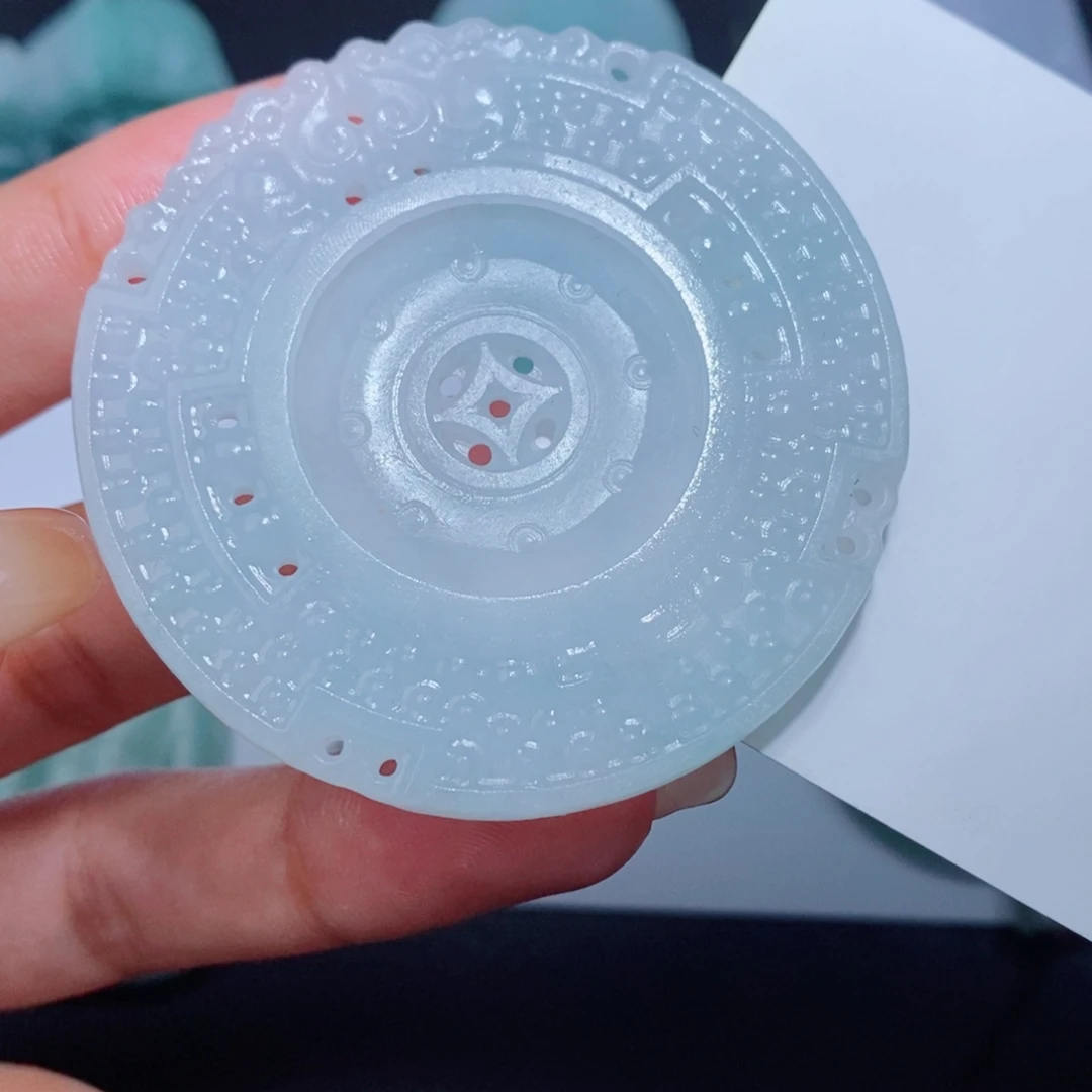 定制翡翠未镶嵌毛货翡翠挂件