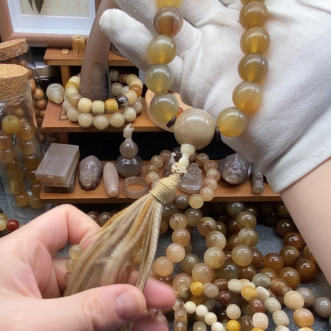 布艺非金属18mm黑青料非洲黑斑高端药手持