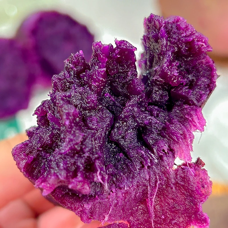 湖北紫罗兰紫薯粉糯甜粗粮健康食品紫美人蜜薯地瓜4.5斤中大果