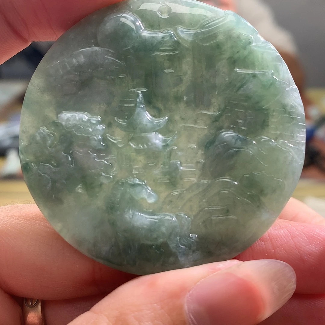 翡翠未镶嵌颈饰翡翠