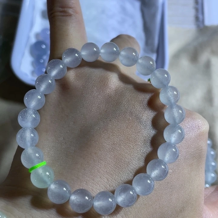 翡翠裸石缅甸翡翠珠子卡7.7