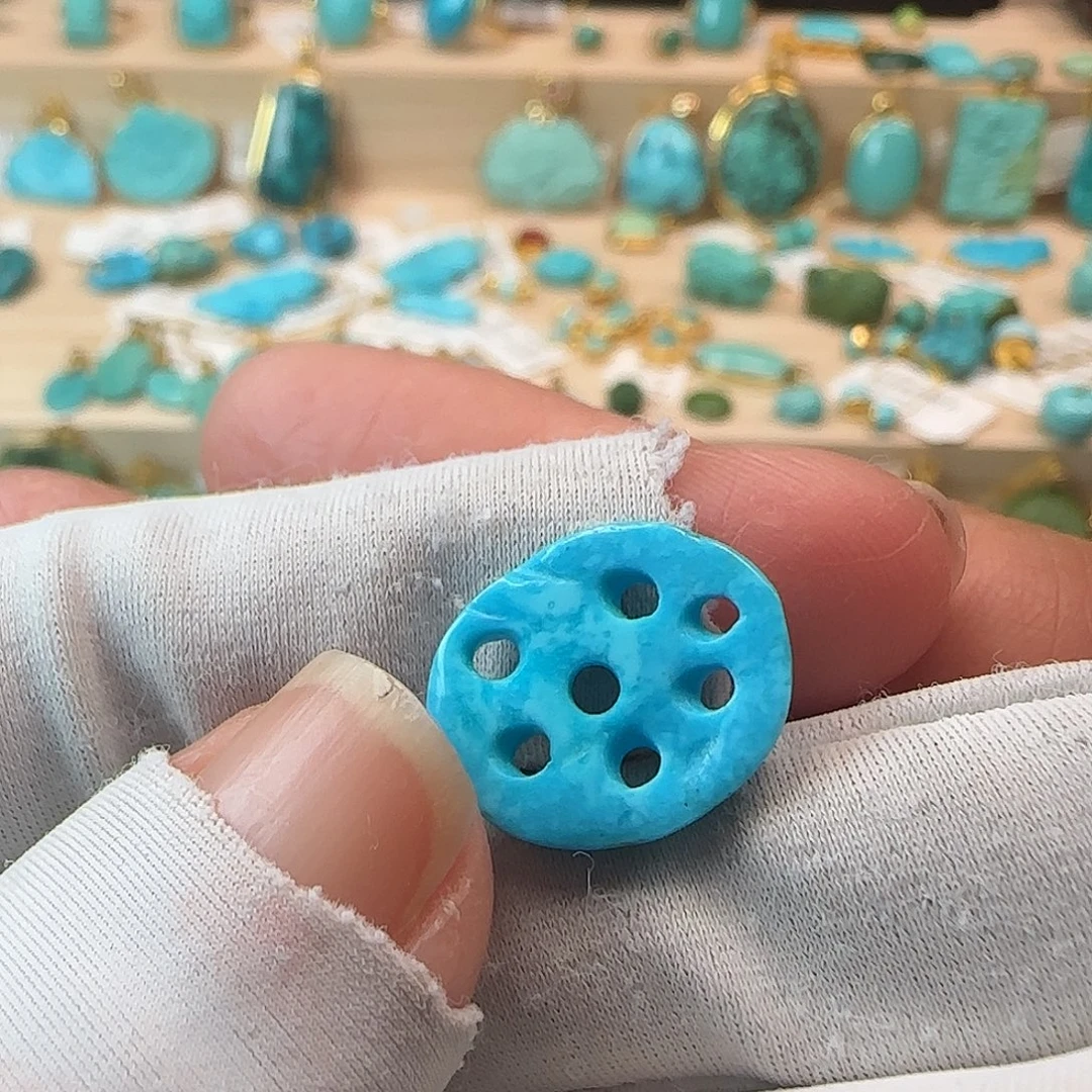 绿松石未镶嵌吊坠(不含链)