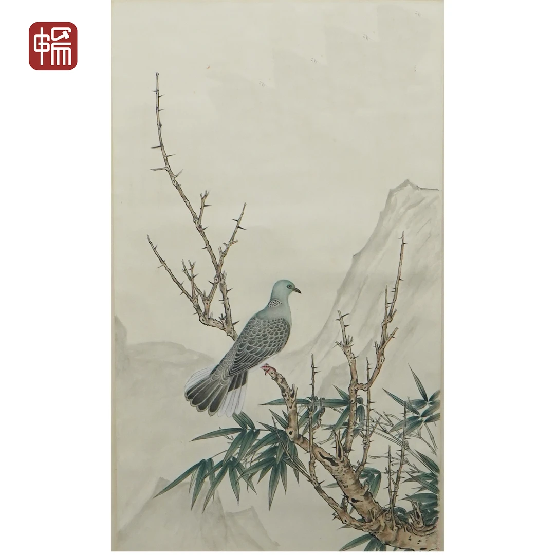 JZ026 1949年作《远瞩图》65*38(2.2) 纸本立轴 YQ