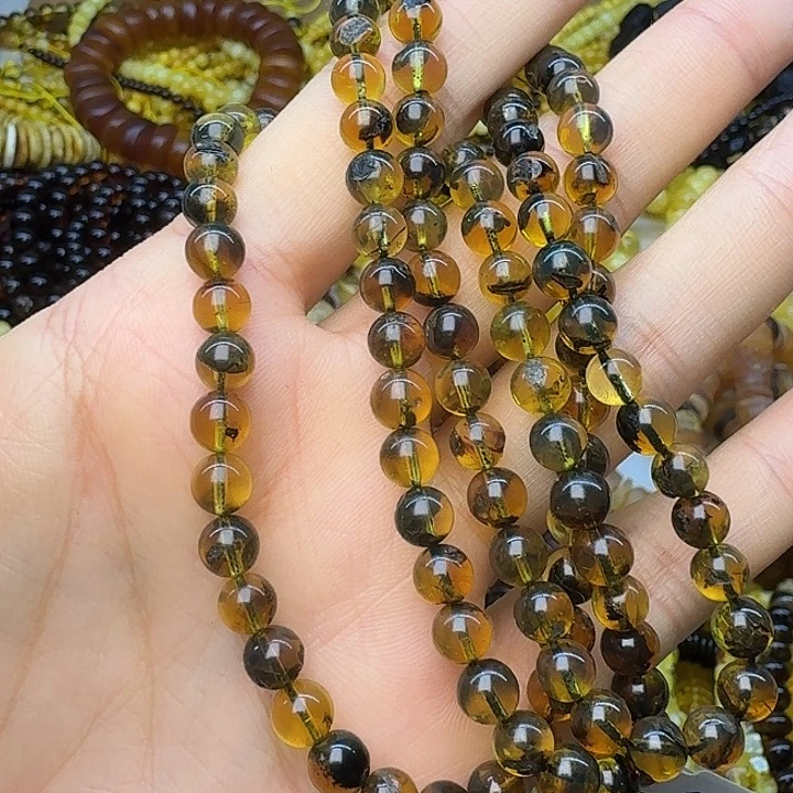 琥珀未镶嵌珠宝奇石