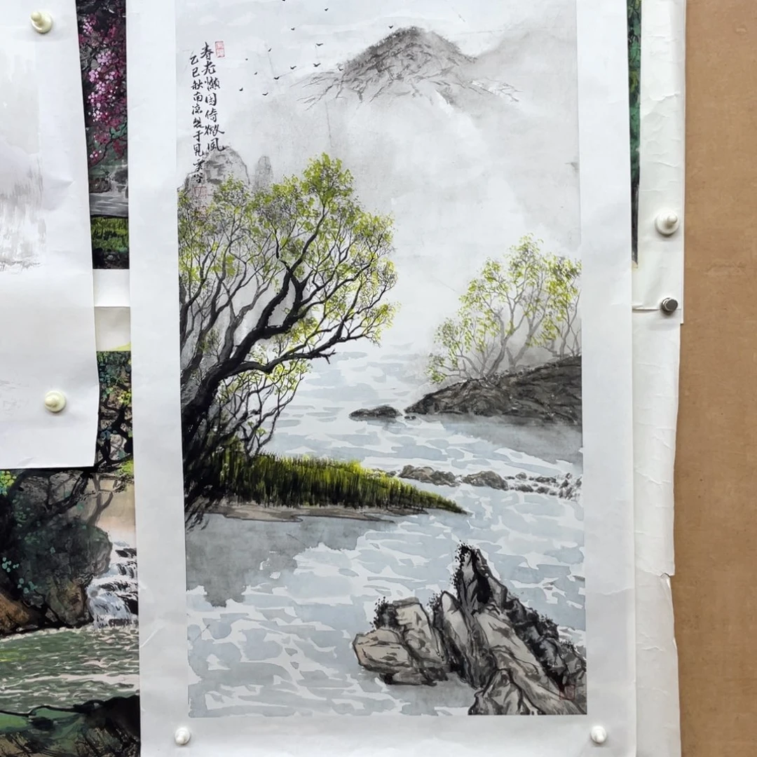 国画手绘国画，精品山水，放漏