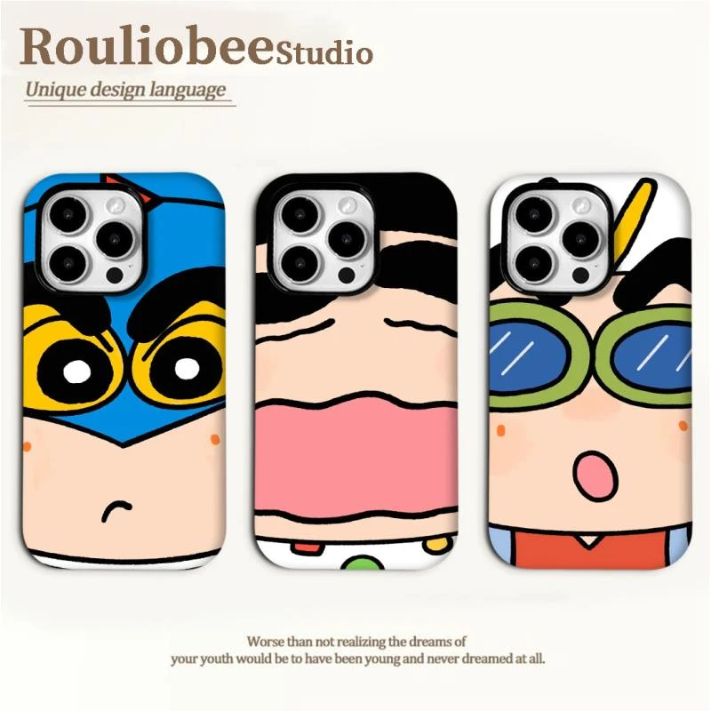 欧克里里趣味搞怪小新适用苹果16菲林手机壳华为P70vivo小米oppo