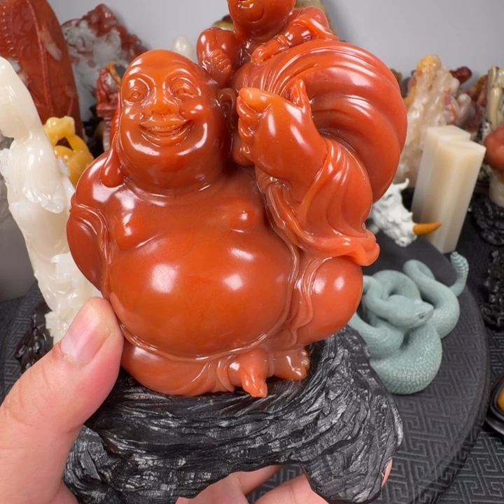 悠***山寿山石寿山石高山水冻