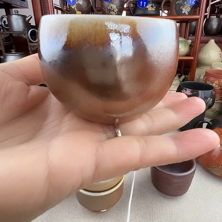 阿***呆陶云南建水紫陶/白泥柴烧主人杯一个