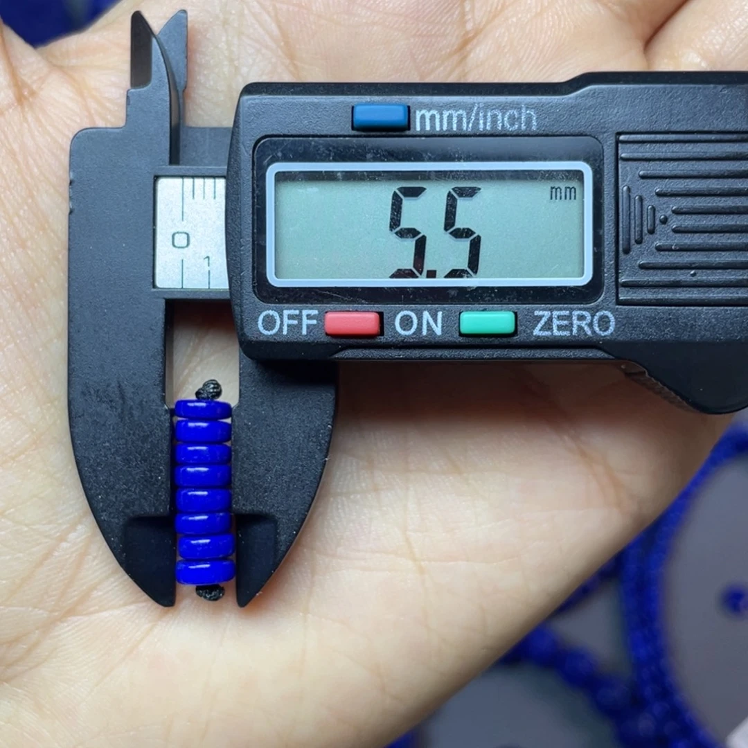 青金石未镶嵌 5mm隔片配饰