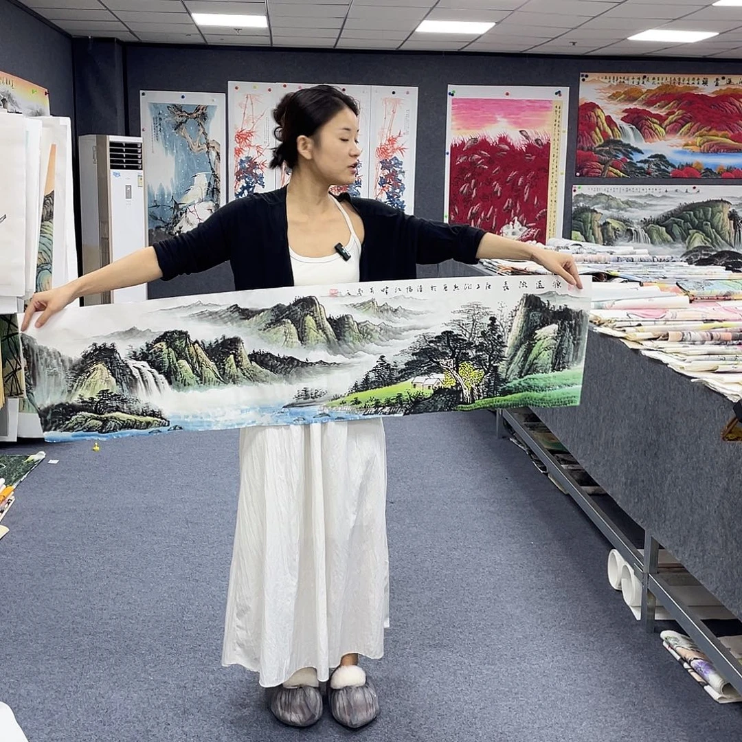 国画作品小姐姐放漏…