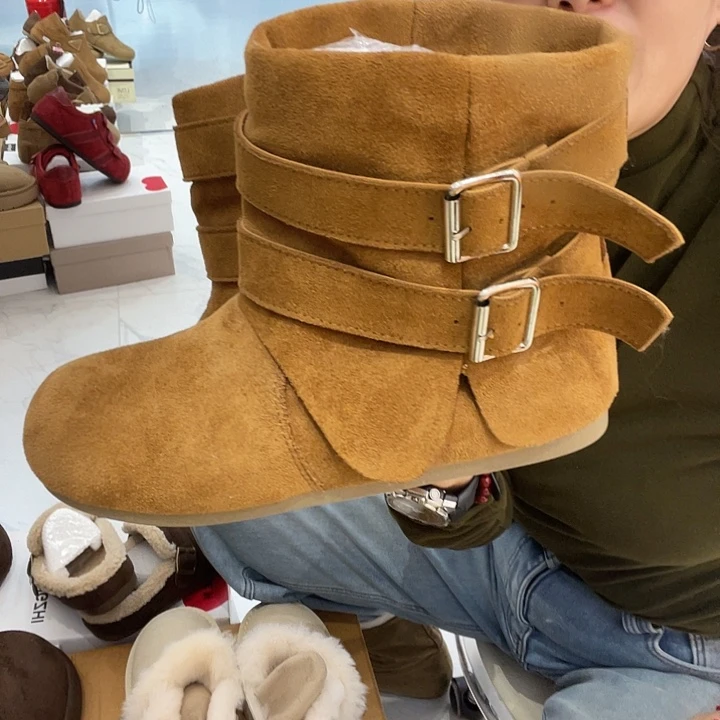 勃肯短靴子 百搭仔仔裤