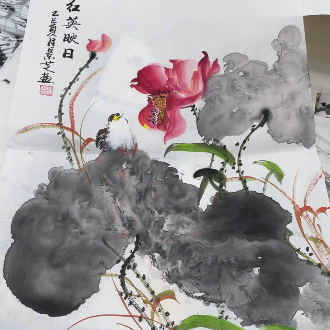 国画手绘国画欣赏一下