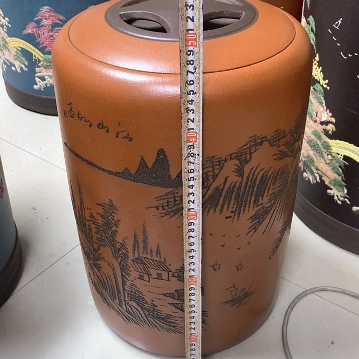 紫砂茶叶罐马*宜兴紫砂