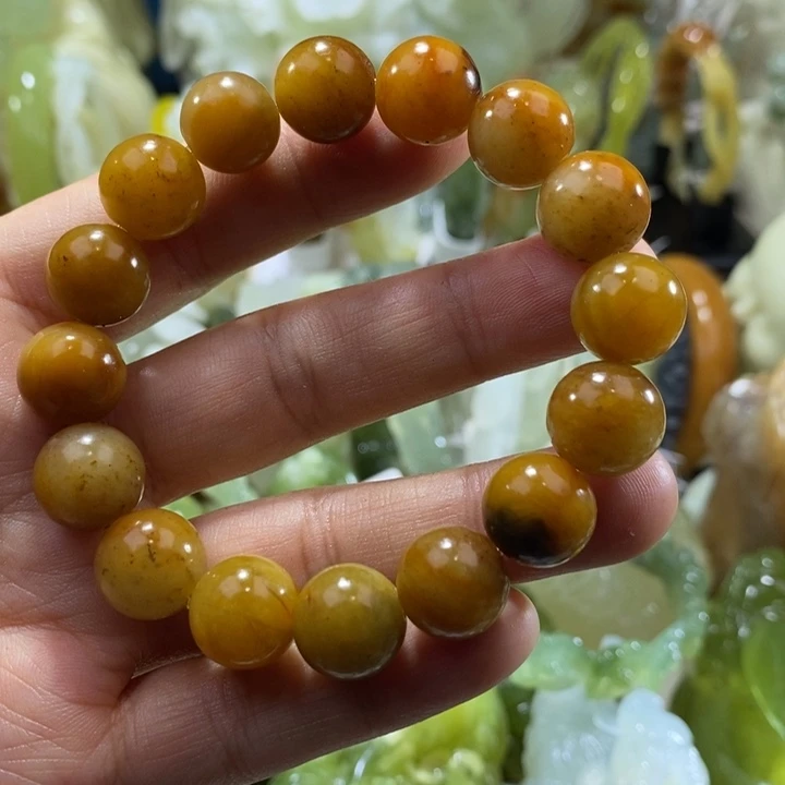 岫玉未镶嵌岫玉手链