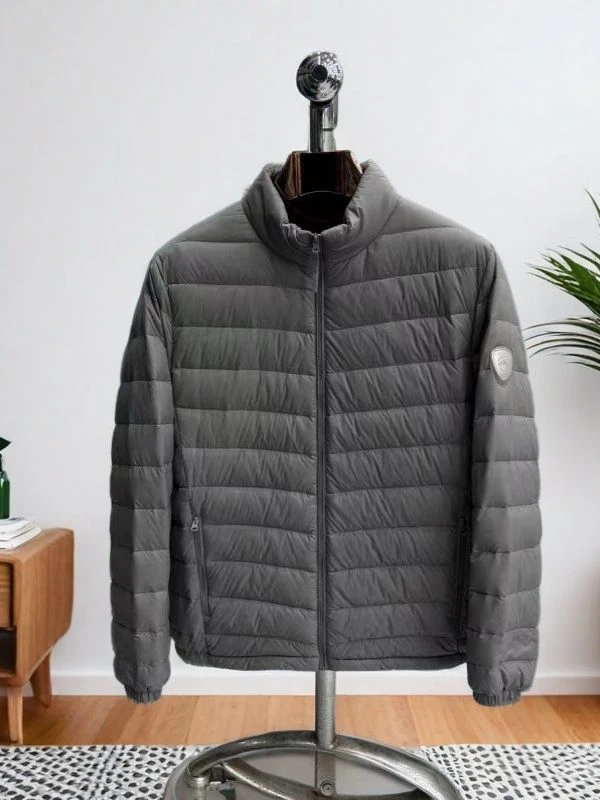 休闲撤柜鸭绒保暖冬季男轻薄型蓬松立领休闲羽绒服外套Y11