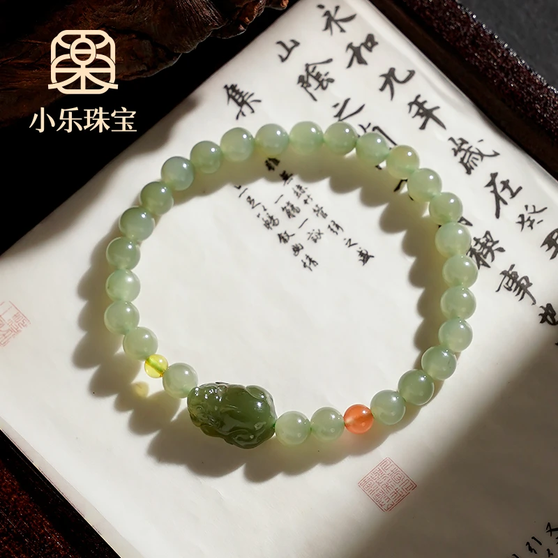 财源广进和田玉貔貅单圈高贵女式手链多样性发一-9945