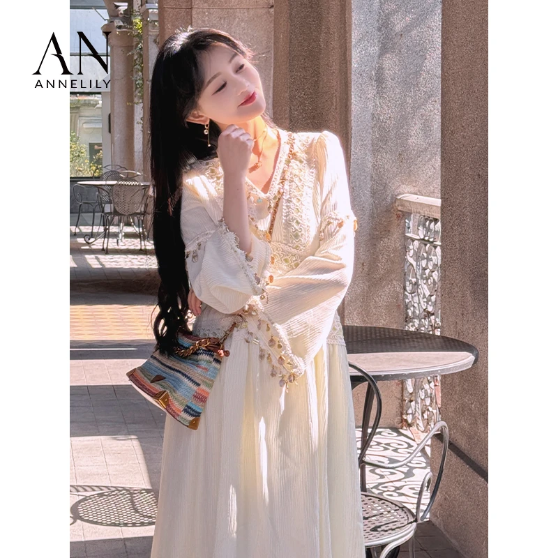 ANNE【寻意-琪】新款上新时尚气质高定轻奢连衣裙AQ2502015