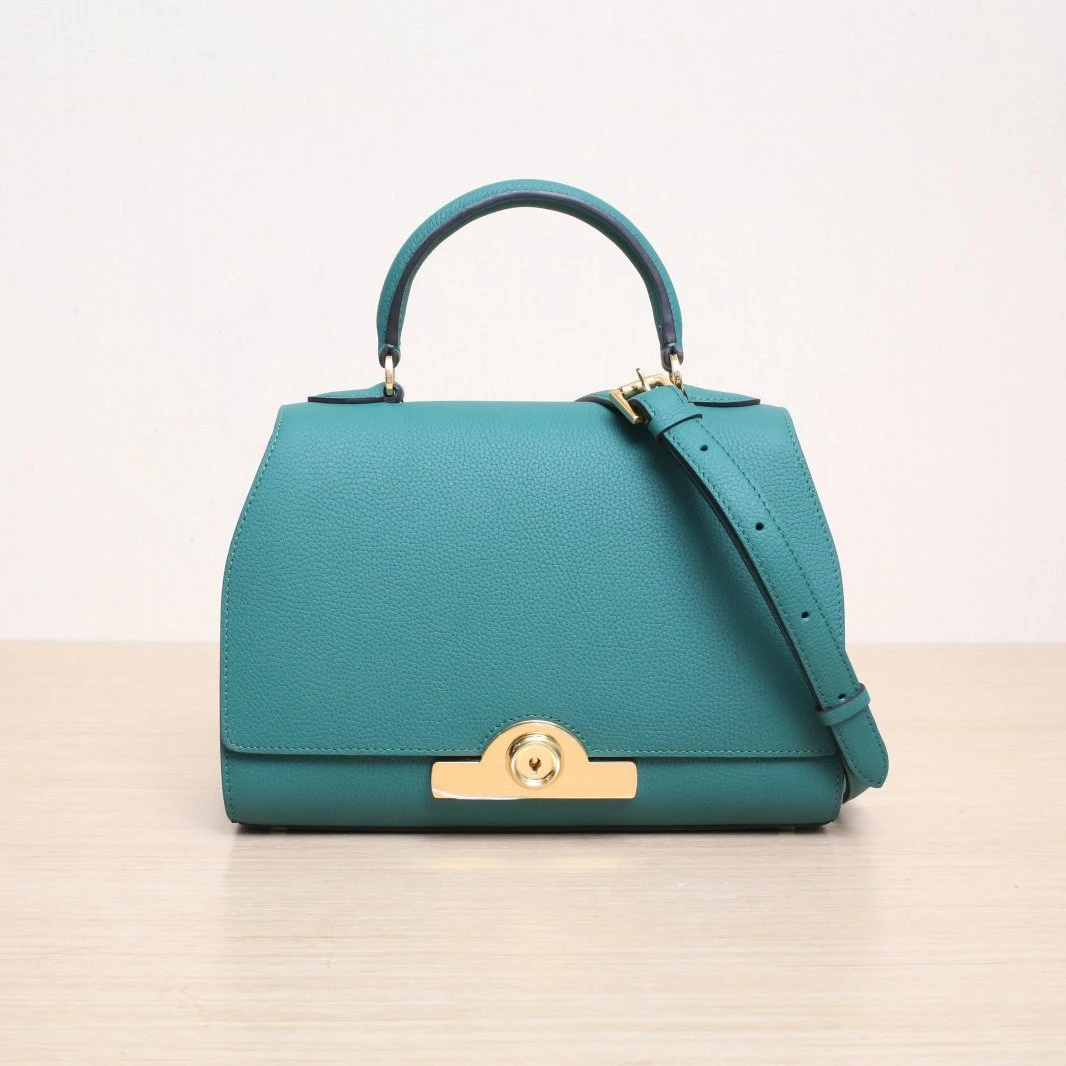 未使用 MOYNAT/摩奈 【小花念念】Rejane Petite 26 绿色 皮革C