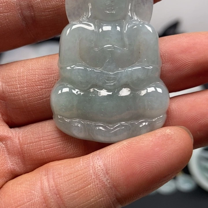 翡翠挂件18K金镶嵌风**阻福利