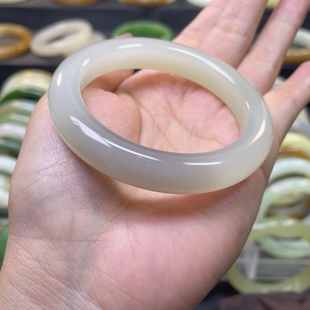 和田玉手镯51未镶嵌丽*@