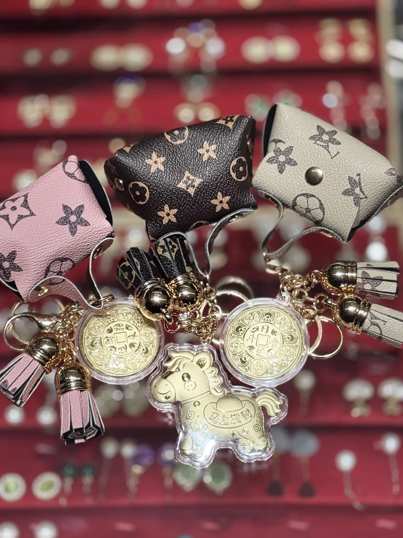 （福利款）马年小马 马上发 财含金手机包包挂件-随机款式