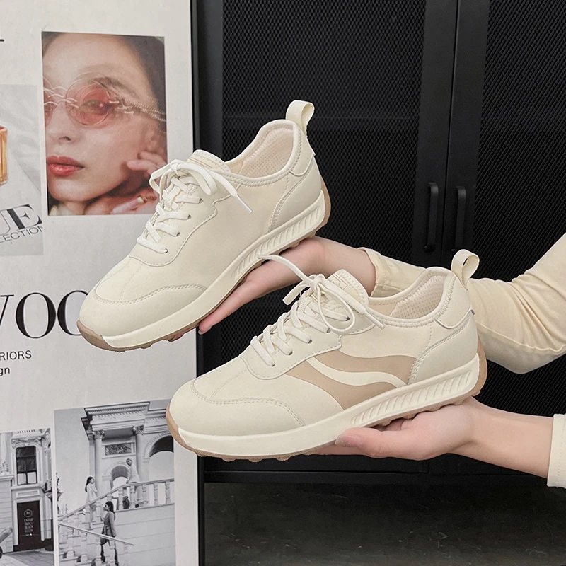 【米格格女鞋】休闲健步轻便久穿不累百搭真皮轻奢软底软面水上漂潮