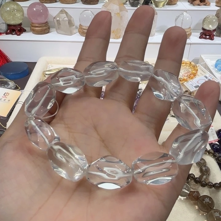 未镶嵌手链水晶奶白晶