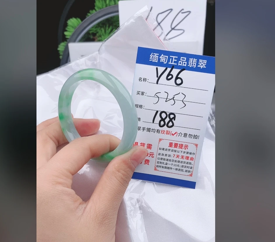 Y66【正品 缅甸翡翠】实物以直播间为准微色差