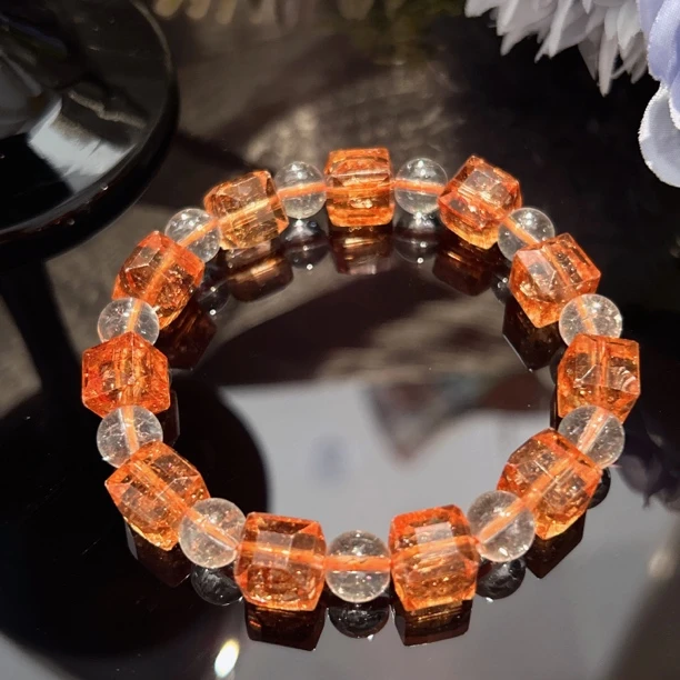 A794 卡10金太阳方糖手串[多样性发一]