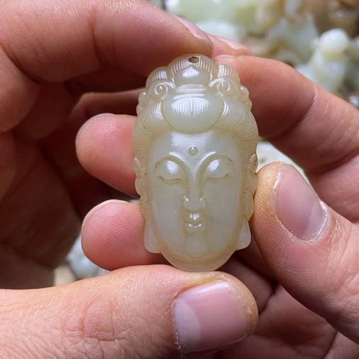 和田玉未镶嵌挂件