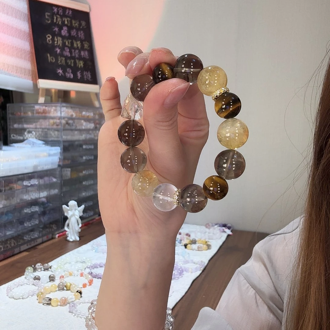 水晶手链银S925镶嵌