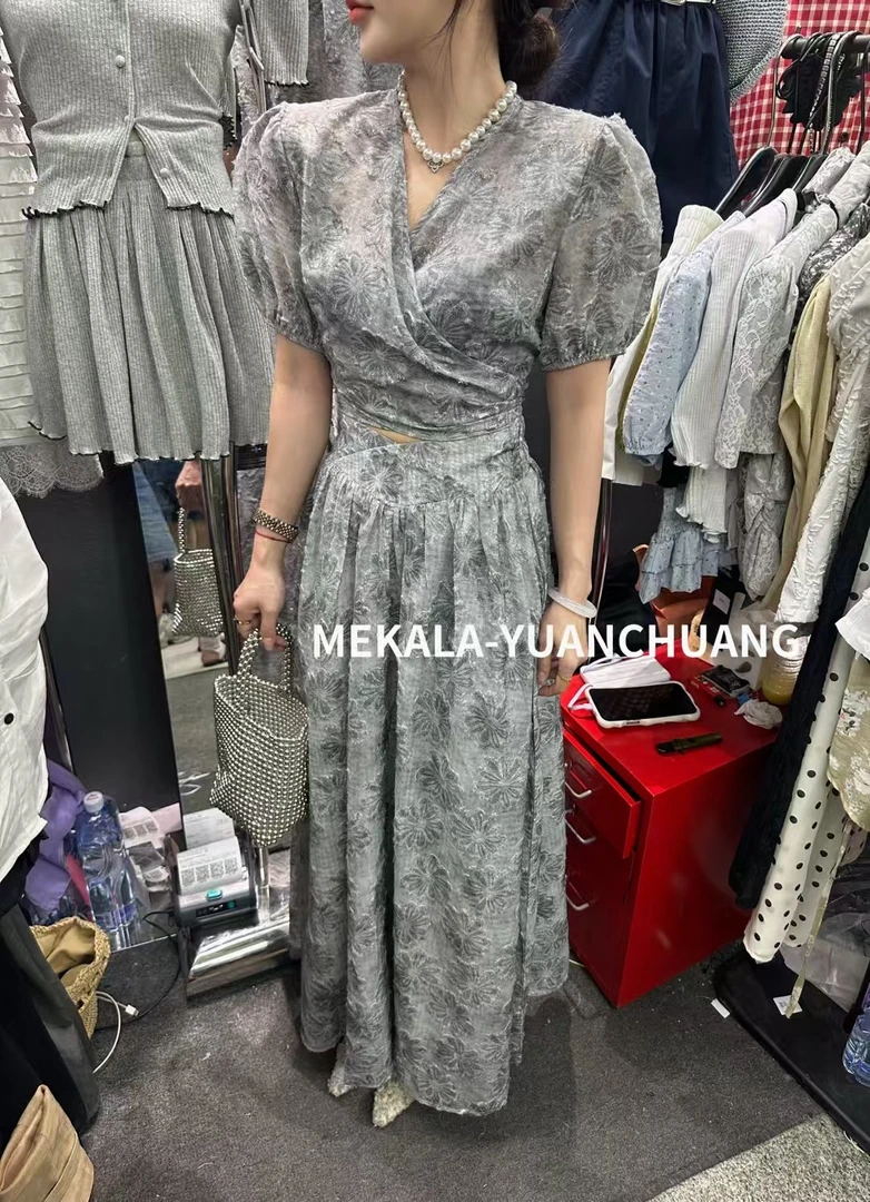 小众设计面料中式气质套装319