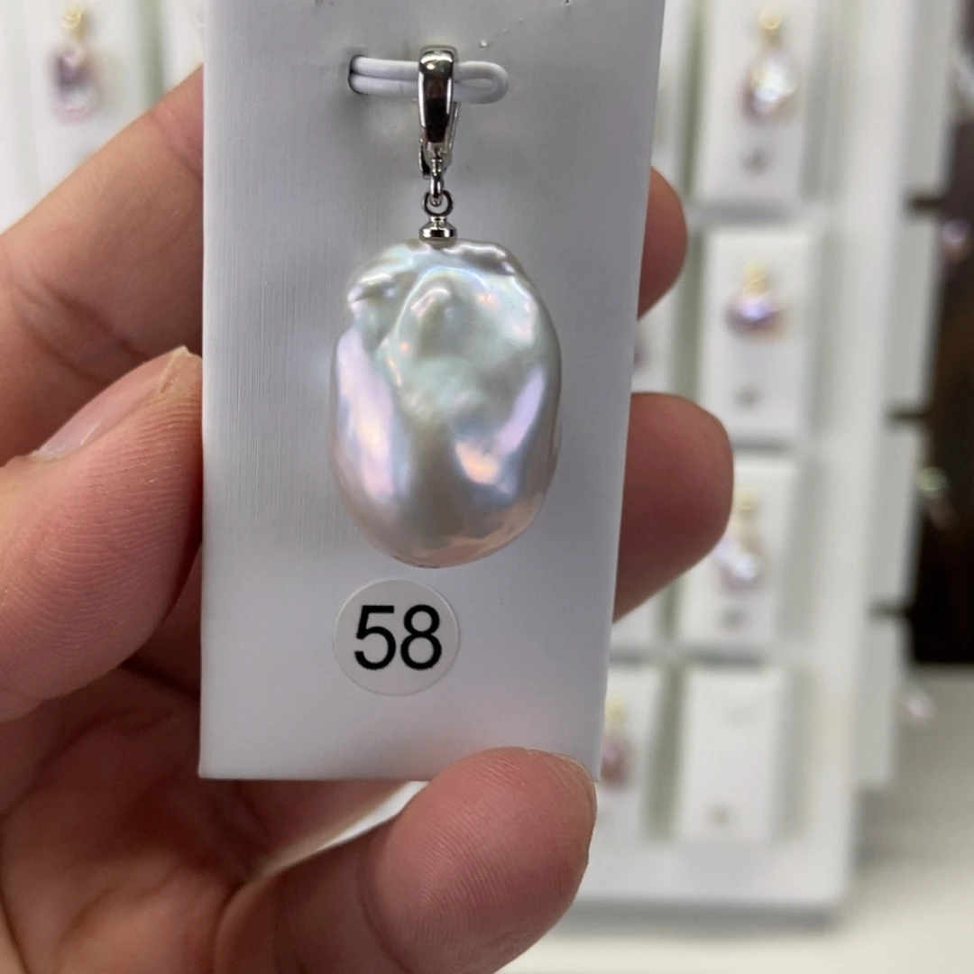 吊坠(不含链)淡水珍珠合金