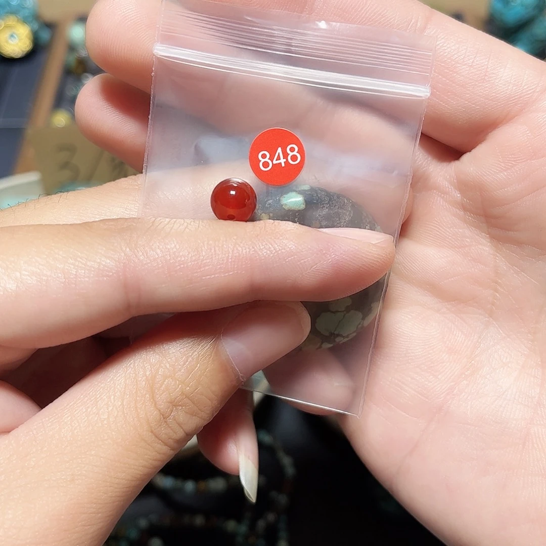 无***欲未镶嵌圆珠桶珠老型手串！！玛瑙/玉髓