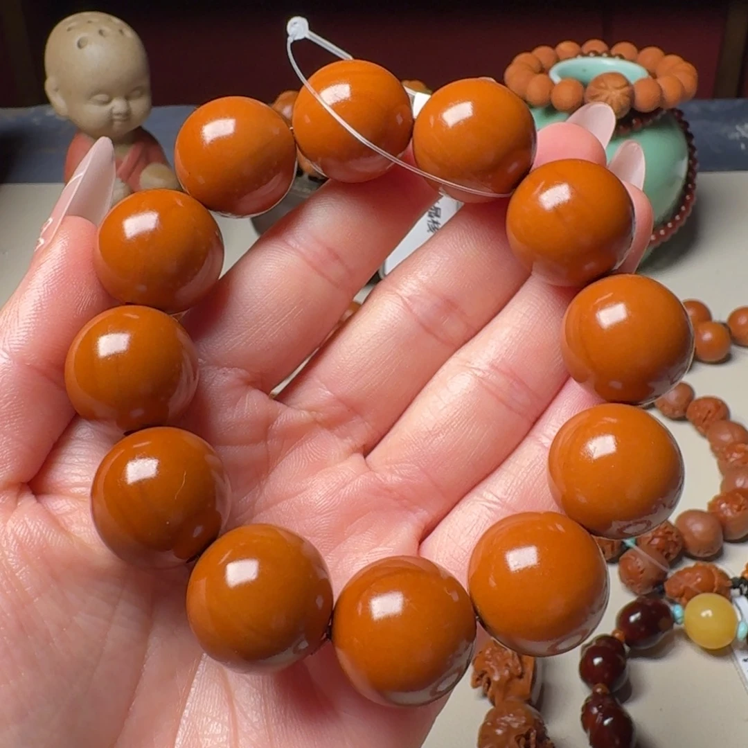 橄榄核手串/手链正圆光珠