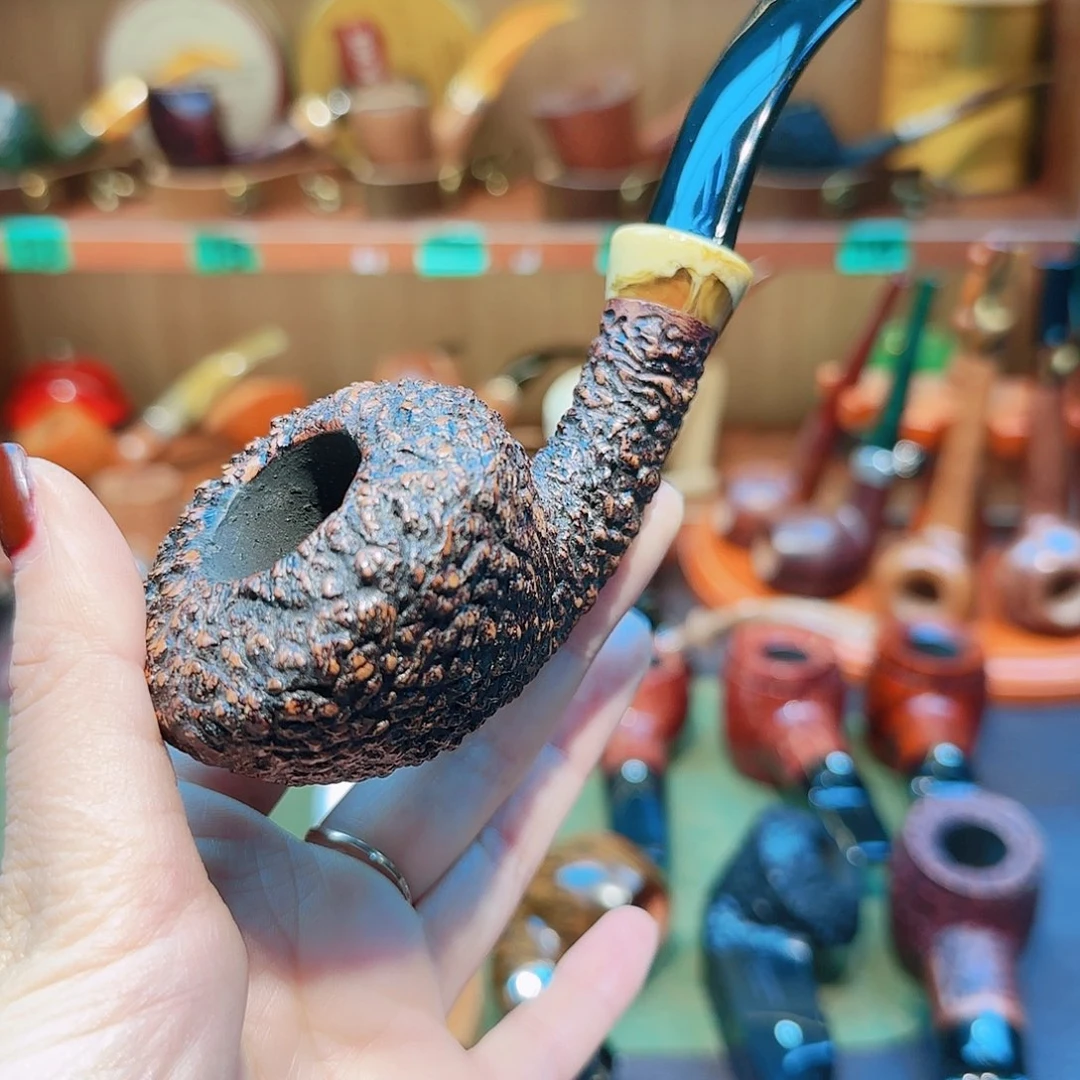 另***态意大利石楠木烟斗烟具