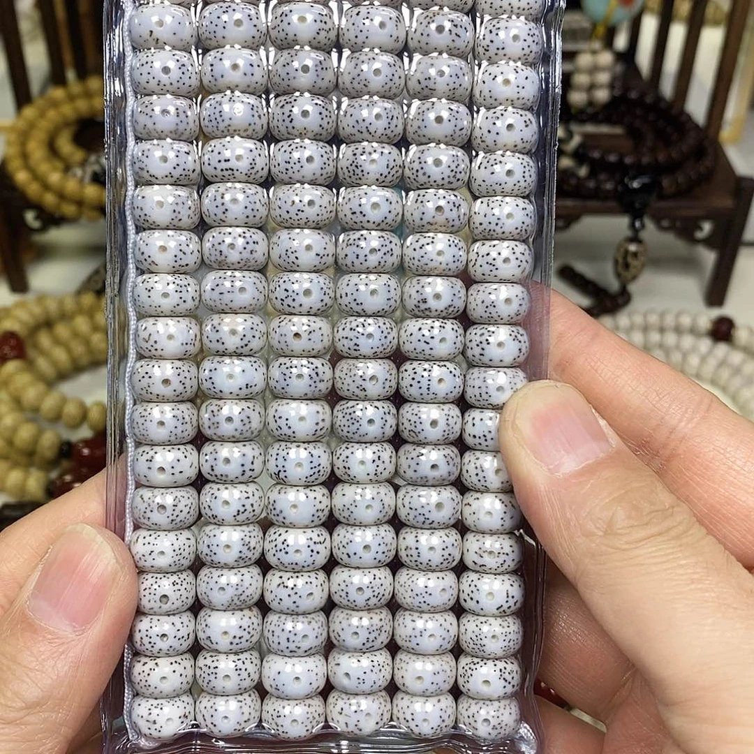 星***线星月菩提吊坠星月菩提脱脂藏式桶珠