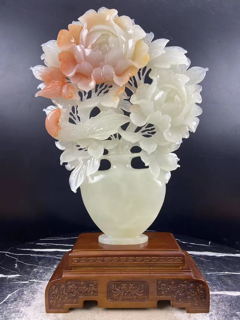 手工雕刻【长35，高56，宽12】家居摆件，开业乔迁礼品