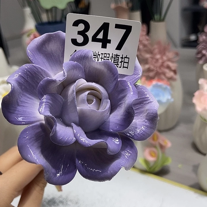 陶瓷纯手工捏花设计