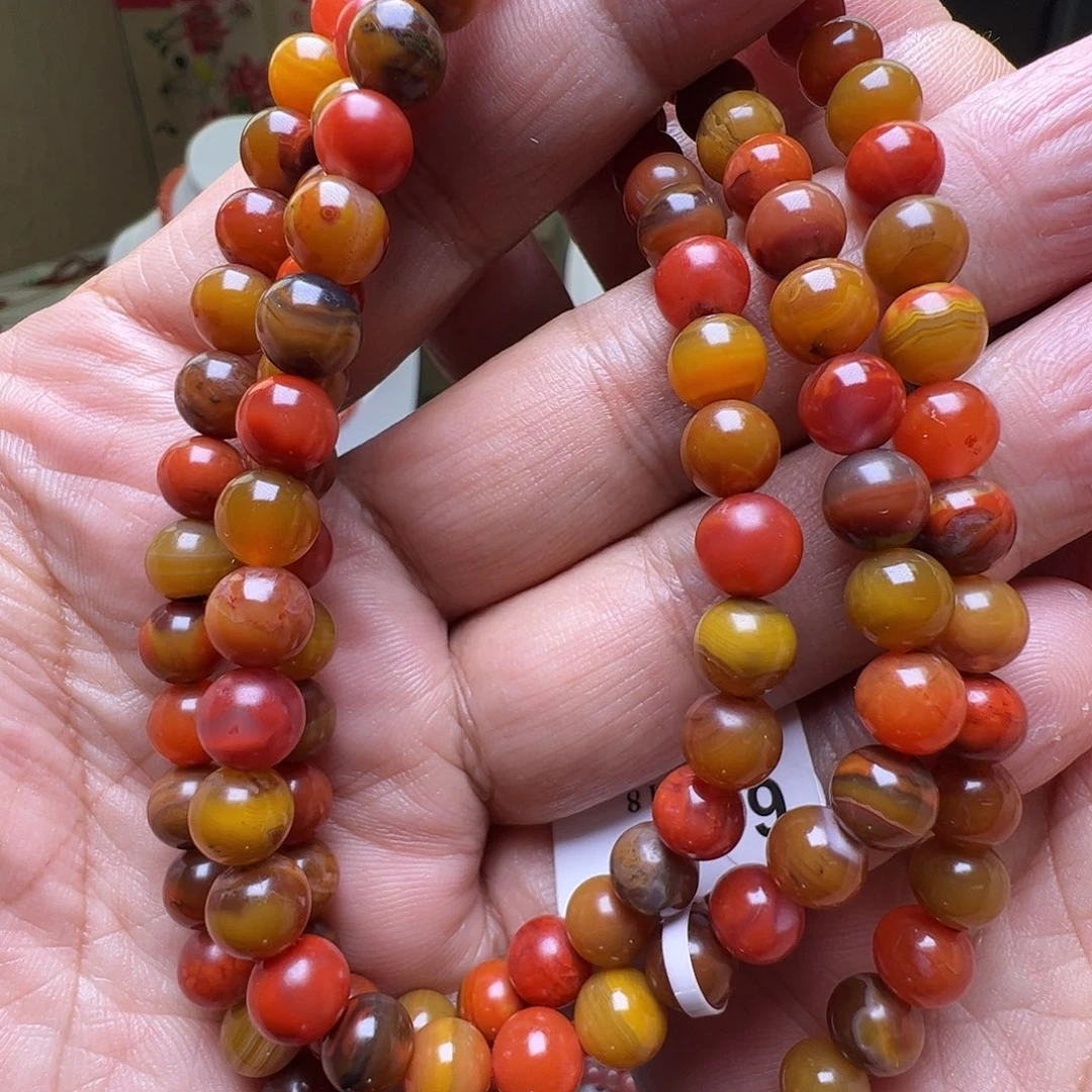 南红玛瑙未镶嵌7mm包浆