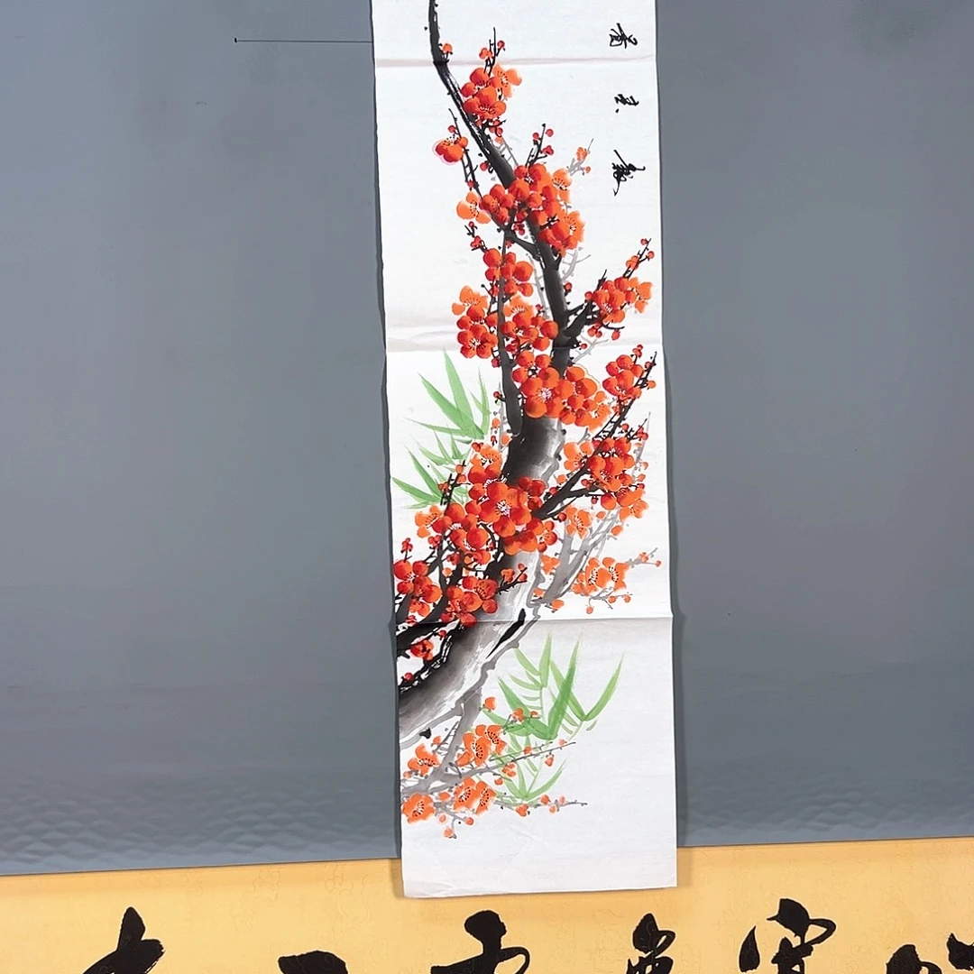 国画048 花鸟和蝴蝶都在天上
