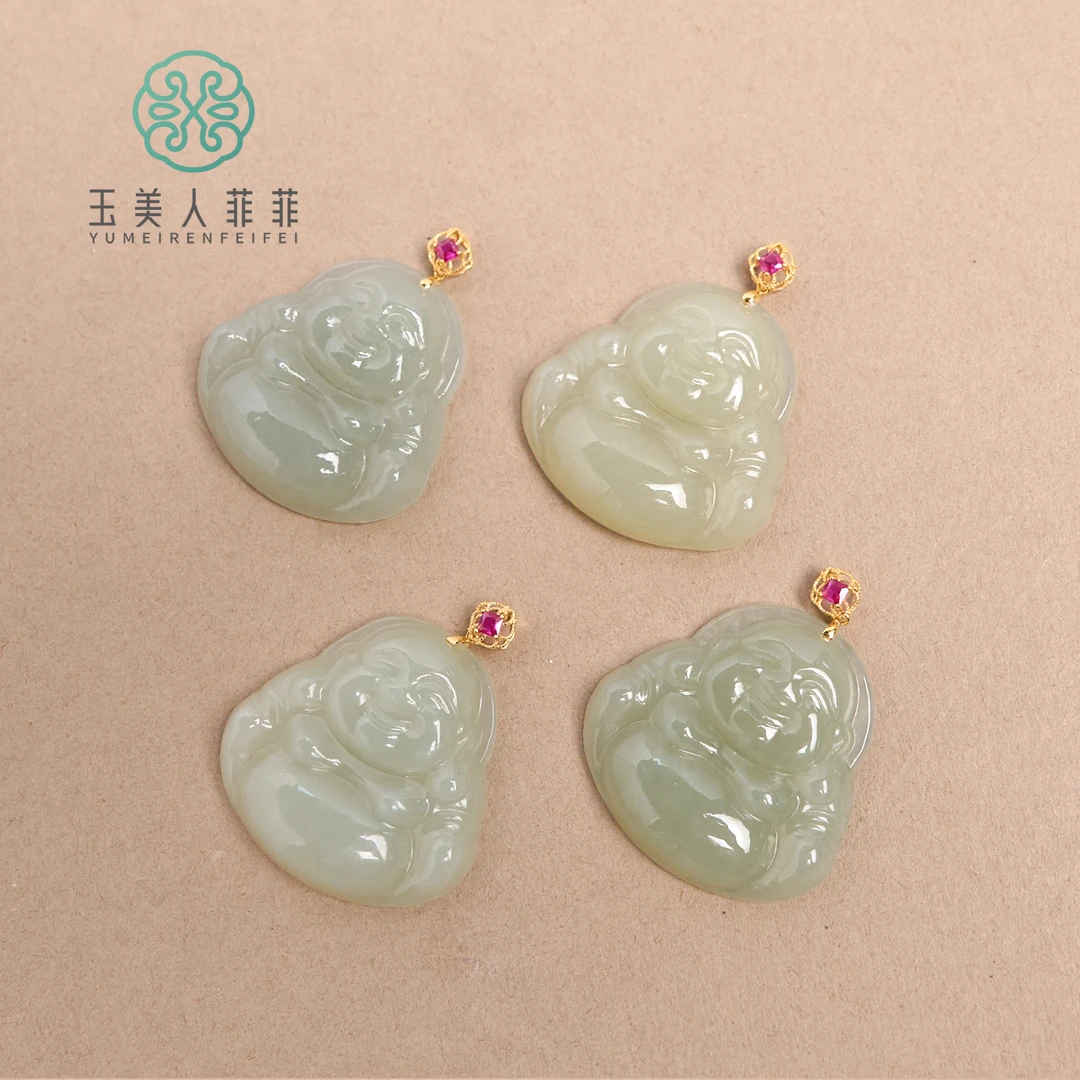 珠光宝气-和田玉佛公吊坠约26*26mm-多样性发一