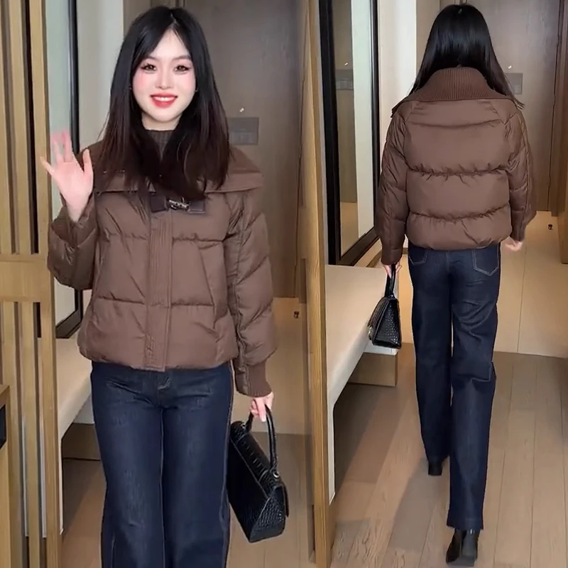 短款立领棉服女冬季新款韩版宽松小个子加厚保暖面包服棉衣外套潮