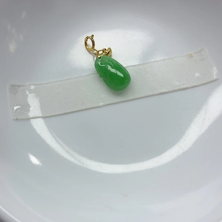 翡翠18K金镶嵌手链天然缅甸翡翠A货