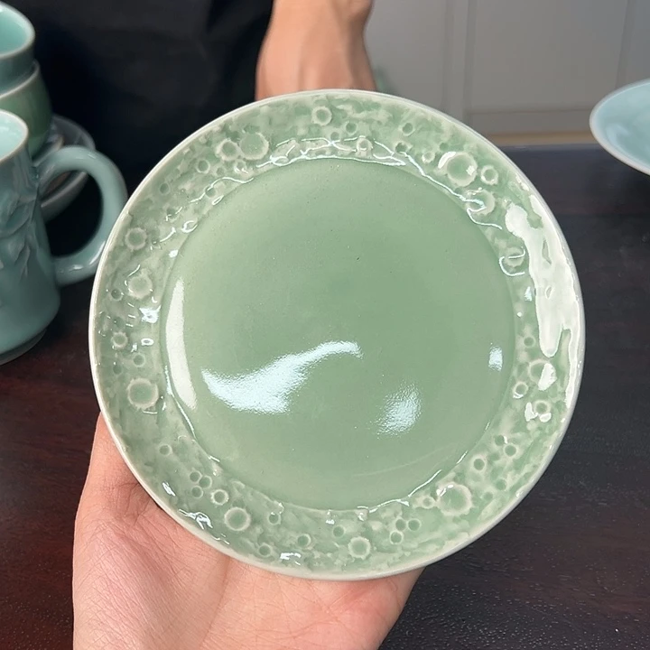 龙泉云间青瓷小米茶器
