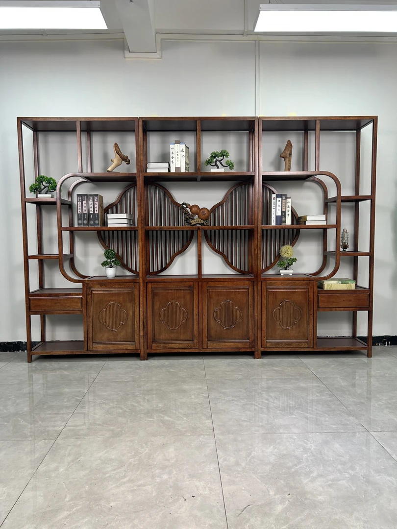新中式如意博古架组合多宝阁组合架子储物架茶架客厅实木博古架