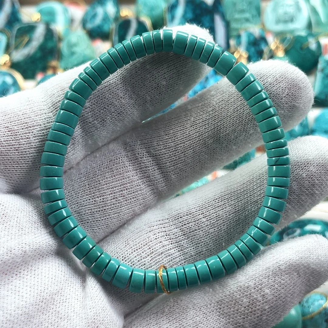 绿松石未镶嵌车挂尺寸5.3