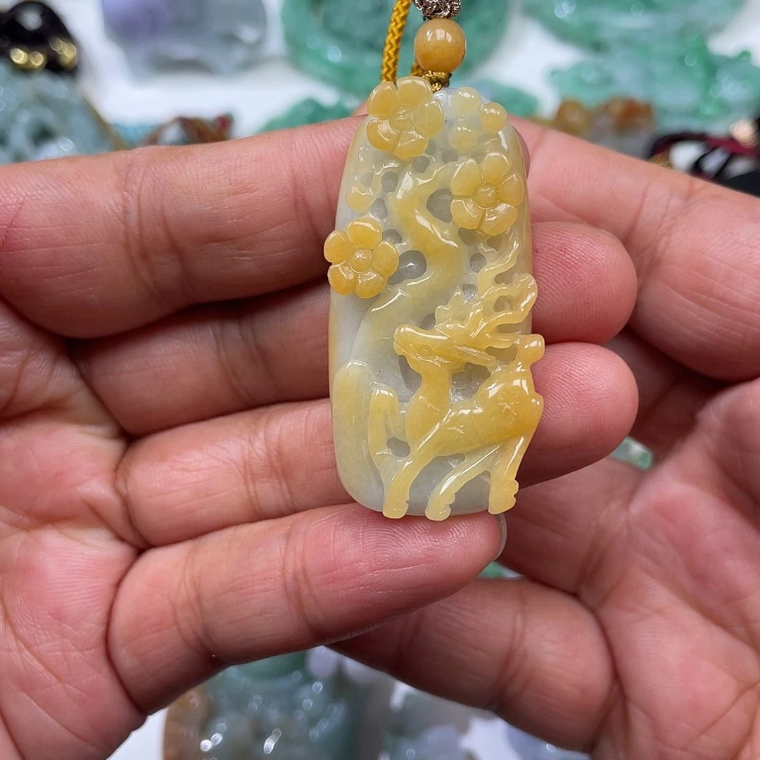 颈饰未镶嵌翡翠翡玉缘翡翠