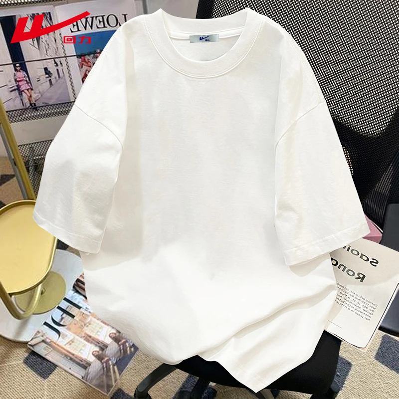 回力2025新款情侣短袖T恤男女宽松纯棉上衣夏季日常运动百搭夏装