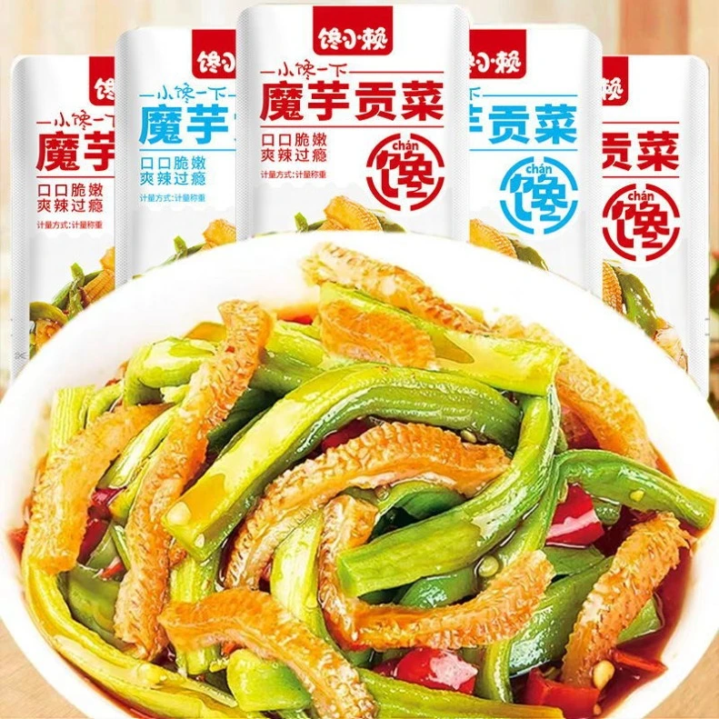 贡菜魔芋香辣味嘎嘣脆魔芋爽开袋即食独立包装网红小吃解馋小零食